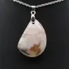 Bloem agaat druppel hanger - 2