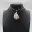 Ovale bloem agaat hanger — 9