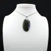 Ovale Labradoriet Hanger - 0