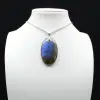Ovale Labradoriet Hanger - 0