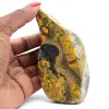 Gepolijste hommeljaspis: Mineralogisch exemplaar uit Indonesië - 0