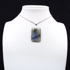 Labradoriet rechthoekige hanger