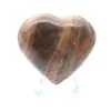 Zwarte Maansteen Hart - 0