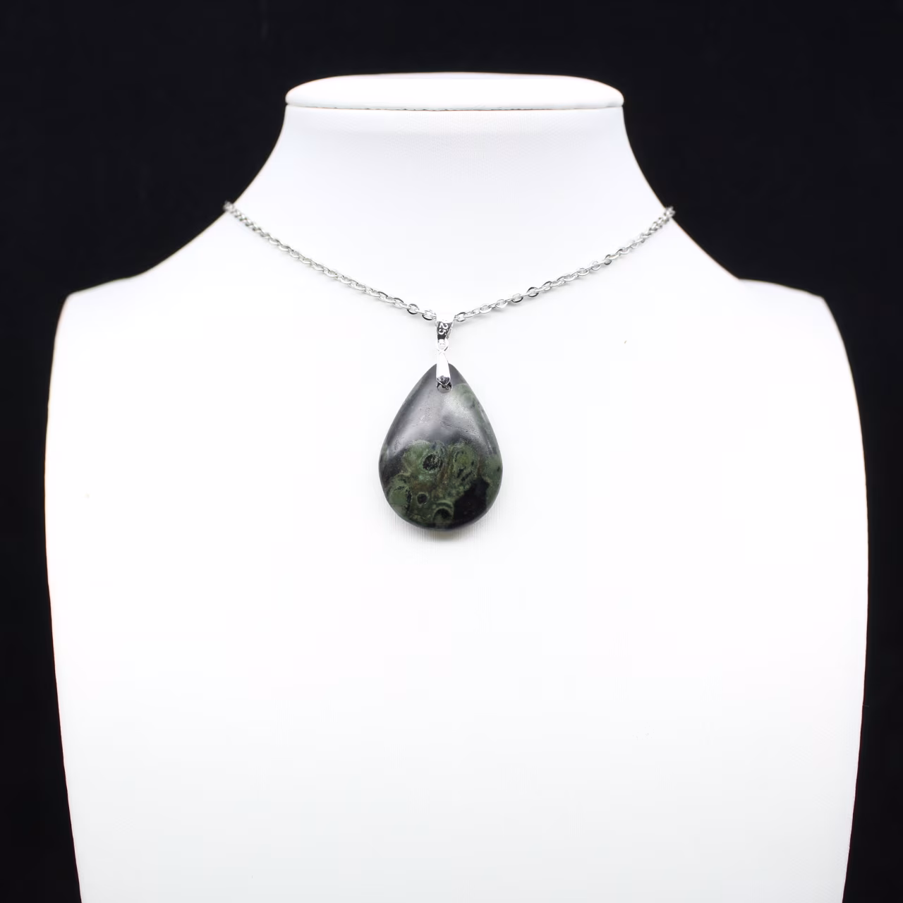 Kambamba Jasper Teardrop-hanger