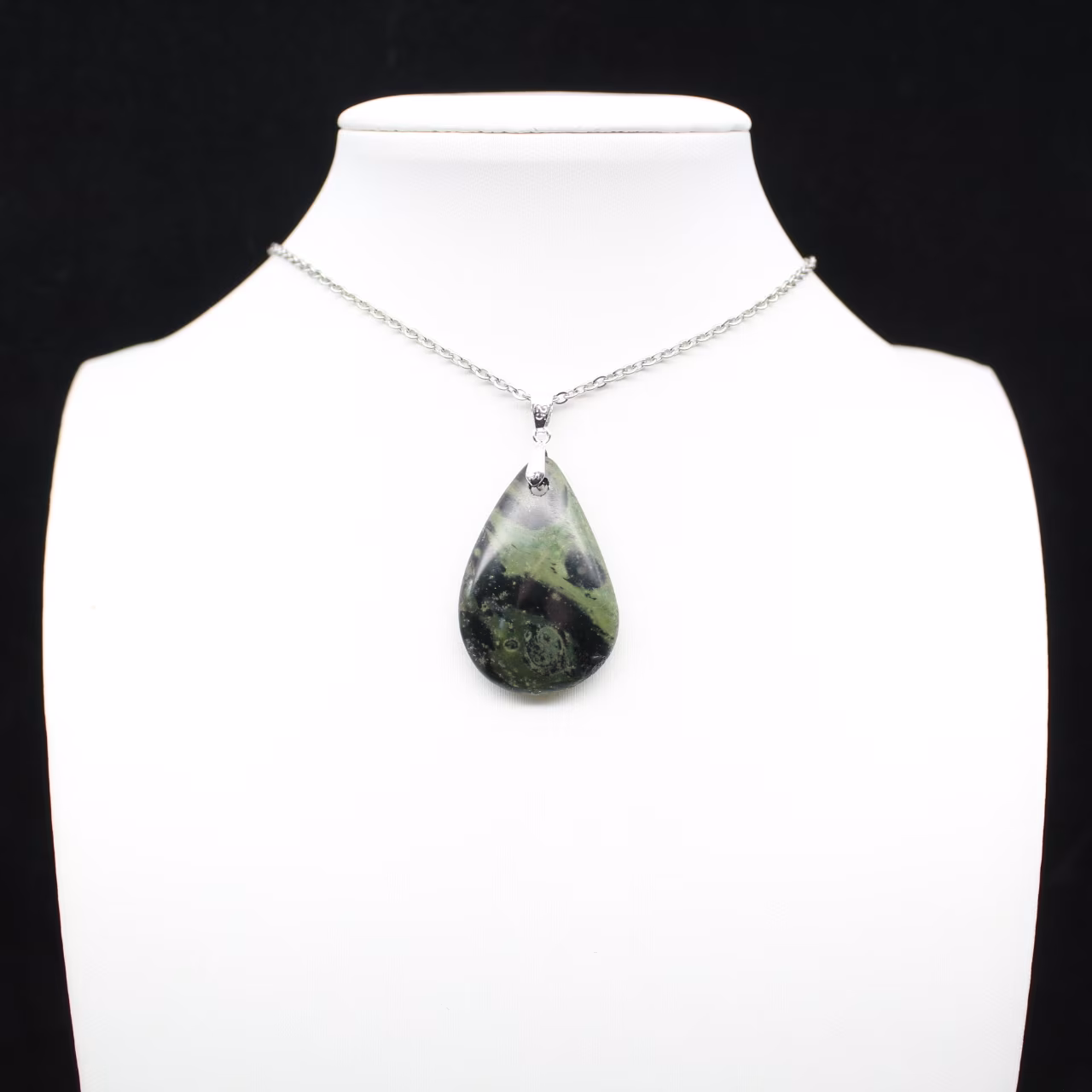 Kambamba Jasper Teardrop-hanger