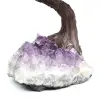 Minerale boom met een amethist basis en bladeren gemaakt van verschillende mineralen - 9