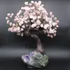 Minerale boom met amethist basis en rozenkwarts bladeren - 5