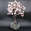 Minerale boom met amethist basis en rozenkwarts bladeren - 6