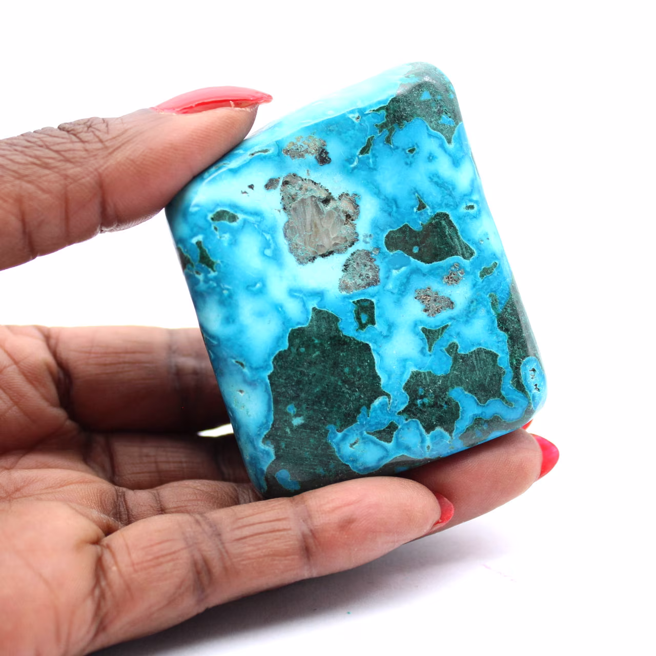 Gepolijste chrysocolla voor interieurdecoratie