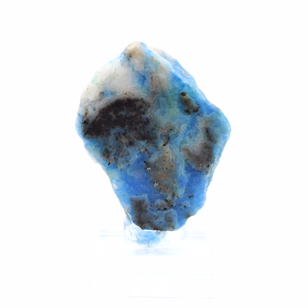 Azuriet malachiet plak voor mineralenverzameling