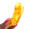 Natuursteen kiezel Geel amber voor uniek exemplaar - 1