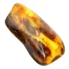 Kleine gepolijste barnsteenkiezel uit Litouwen - Mineralogische collectie - 0