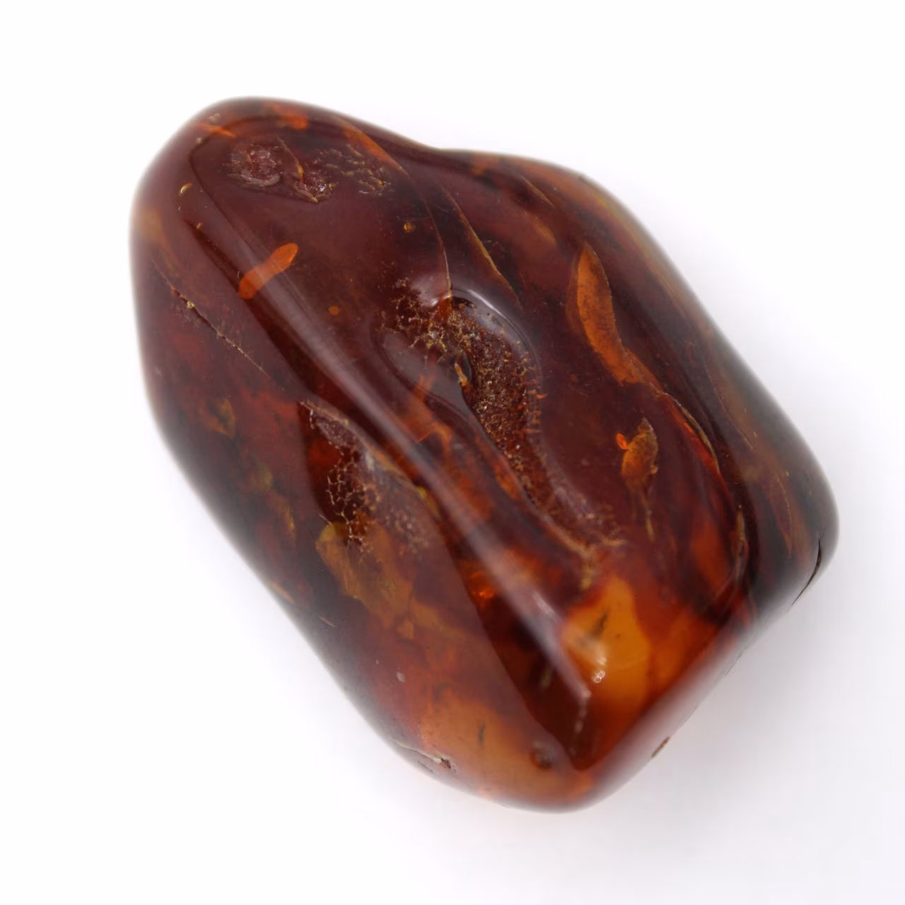 Gepolijste Litouwse amberkiezel - natuurlijke en warme gloed