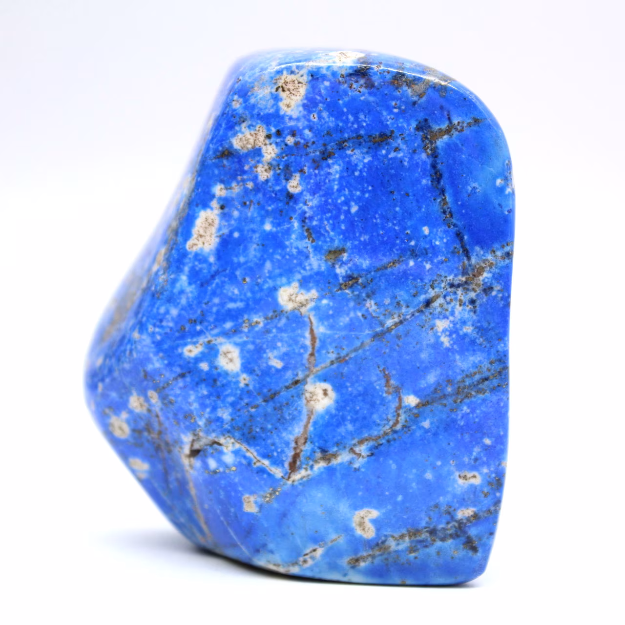 Gepolijste lapis lazuli, authentiek mineraalgesteente