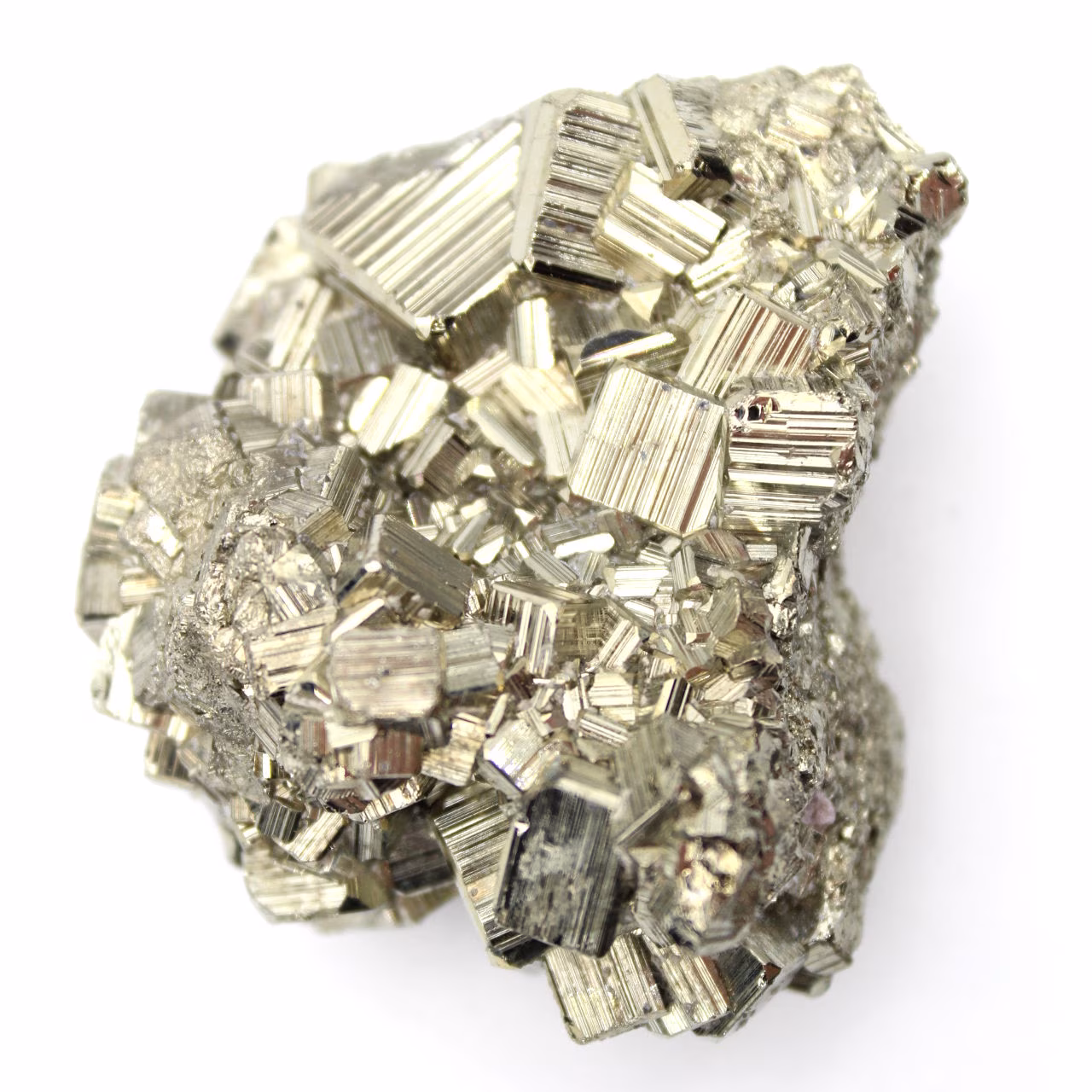Pyriet uit Peru ruw mineraal