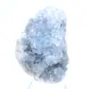 Authentieke Madagascar Blauwe Celestiet Geode - 1