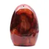 Gepolijst oranje-rood carneool ornament uit Madagaskar - echt verzamelobject - 0