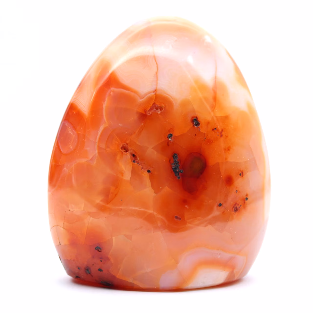 Gepolijst Carneool Decoratief Ornament - Natuursteen uit Madagaskar (450g)