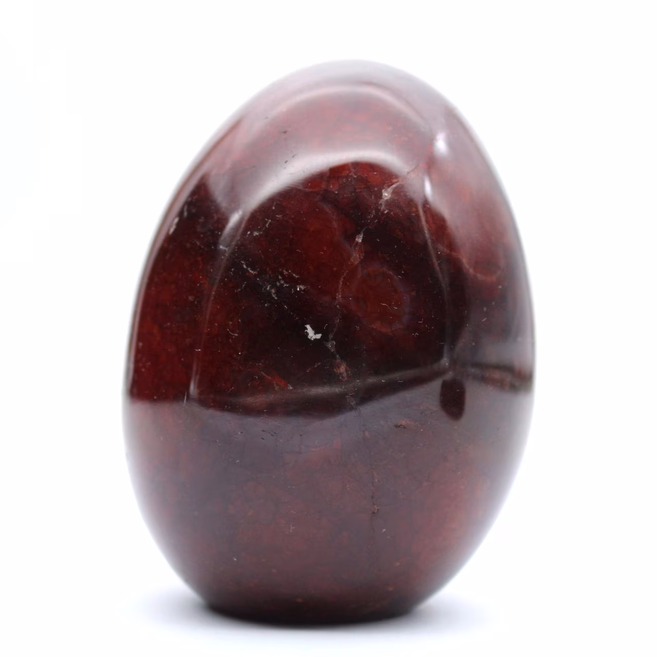 Gepolijste carneool uit Madagaskar - rood-oranje natuursteen exemplaar (ornament)