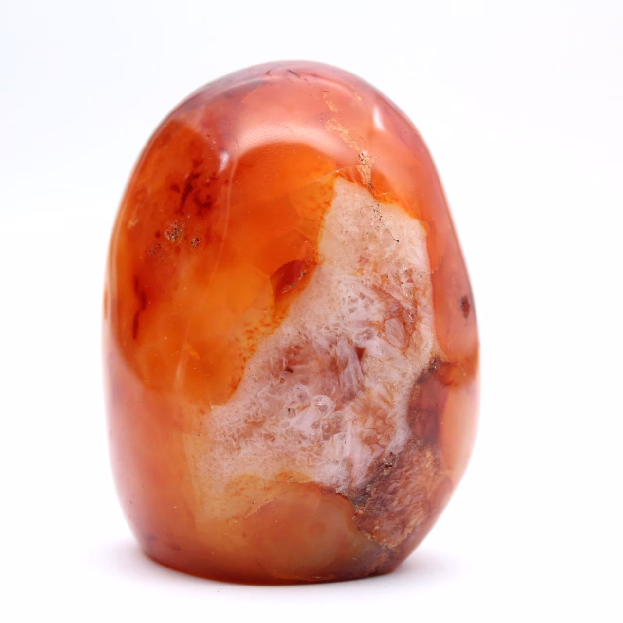 Gepolijste carneool miniatuur - verzamelobject van natuursteen (Madagaskar)