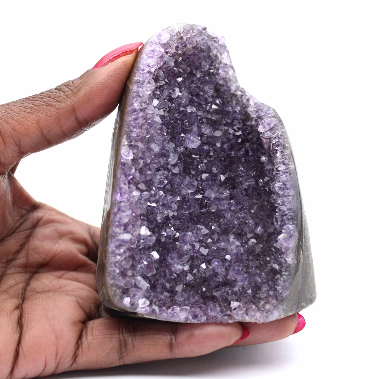 Amethist Brazilië: Mini-geode voor decoratie en wetenschap