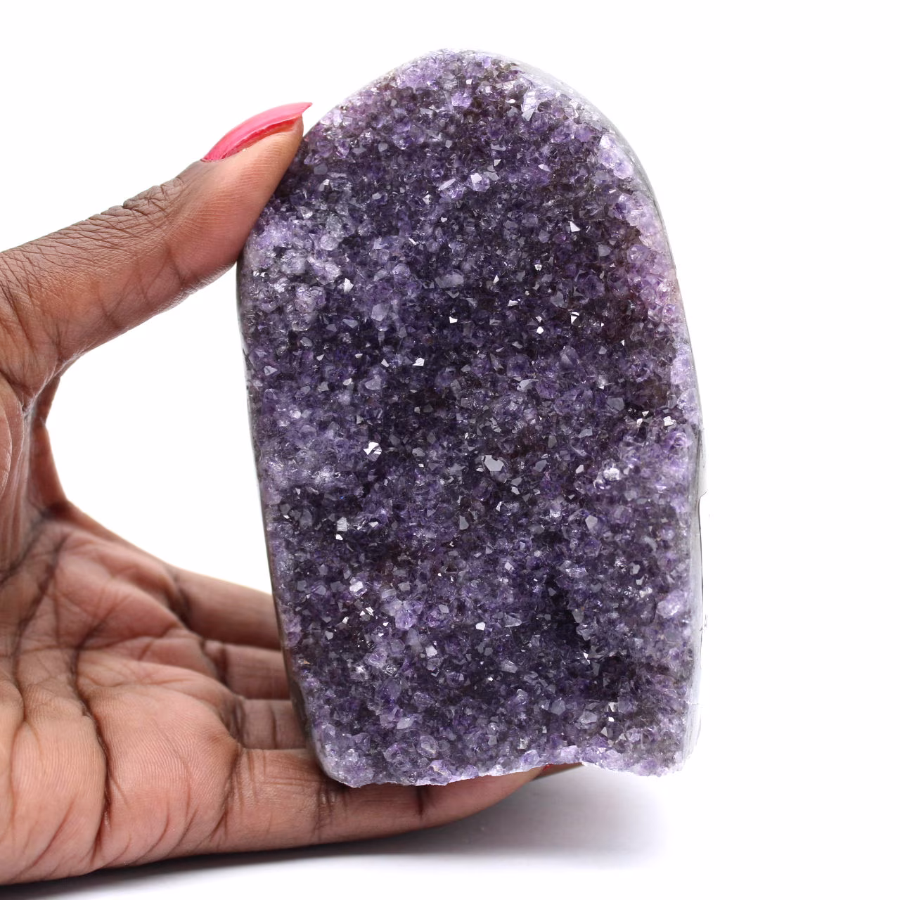 Ronde amethistgeode – harmonieuze decoratie