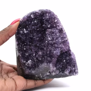Amethist zakgeode Brazilië – Klein geologisch schatje