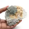 Groen fluorietmineraal: kristallen op matrix ter decoratie - 0