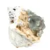 Groen fluorietmineraal: kristallen op matrix ter decoratie - 4