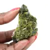 Groene epidoot uit Marokko op dunne matrix - 0