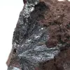 Pyrolusiet, miniatuurkristallen op matrix - 2