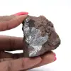 Pyrolusiet, miniatuurkristallen op matrix - 1