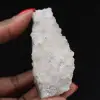 Ruwe kwarts uit Marokko, kristallen met goethietinsluitingen. - 3