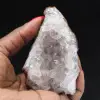Ruwe kwarts uit Marokko, kristallen met goethietinsluitingen. - 11