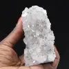 Ruwe kwarts uit Marokko, kristallen met goethietinsluitingen. - 14