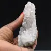 Ruwe kwarts uit Marokko, kristallen met goethietinsluitingen. - 16