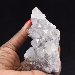 Kwartsgeode met goethietinsluitingen, Marokkaans mineraalgesteente