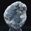 Blauwe celestiet: Malagassisch mineralogisch exemplaar - 0