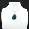 Blauwgroene apatiet hanger - authentiek uit Madagaskar - 0
