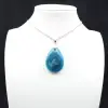 Madagaskar apatiet hanger - natuurlijke blauwe edelsteen - 0