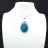 Madagaskar apatiet hanger - natuurlijke blauwe edelsteen