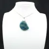 Hanger van blauwe apatiet uit Madagaskar - Natuursteen - 6