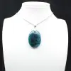 Hanger van Madagascar apatiet - Dicht natuurlijk kristal - 0