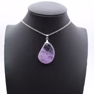 Amethist hanger - Authentiek mineraal exemplaar
