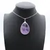 Amethist hanger - Sieraden van puur mineraal - 9