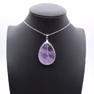Amethist hanger - Sieraden van natuurlijk mineraal