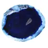 Braziliaanse blauwe agaatplakjes voor mineraaldecoratie - 1