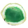 Natuurlijke groene agaatschijf – Decoratief stuk 250 g - 2