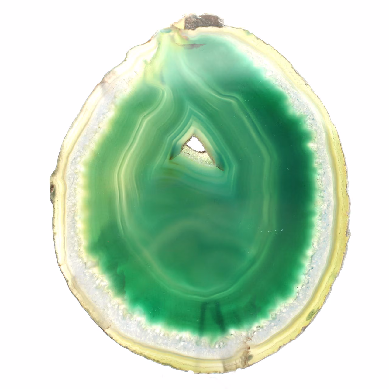 Braziliaanse agaatplak, groen – Verzamelobject, 200 g