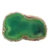 Natuurlijke groene agaatschijf – Decoratief stuk 250 g - 5